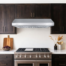 Load image into Gallery viewer, Pacific PR-1830AS Essential Range Hood, 2 Speed, 550 CFM, LED Lighting , Stainless Steel, 30"