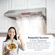 Load image into Gallery viewer, Pacific SC-8130BS TrûSteam™ Ducted Under Cabinet Range Hood (30")