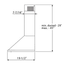 Load image into Gallery viewer, Pacific PCC-E30AS Wall-Mount Chimney Range Hood (30")