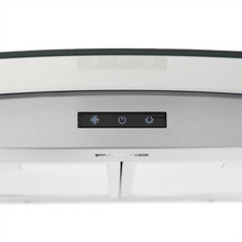 Load image into Gallery viewer, Pacific PR-9930AS Curved Glass Chimney, 5W LED, Stainless Steel, 30"