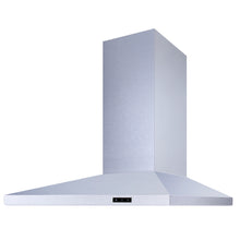 Load image into Gallery viewer, Pacific PLN-E30AS-BF Wall-Mount Chimney, 3 Speed, LED Strip Light, 750 CFM, Stainless Steel, 30"