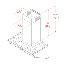 Load image into Gallery viewer, Duct Cover Extension for PQ6830/PQ6836/PQ5830 Range Hood (PIC-0068)
