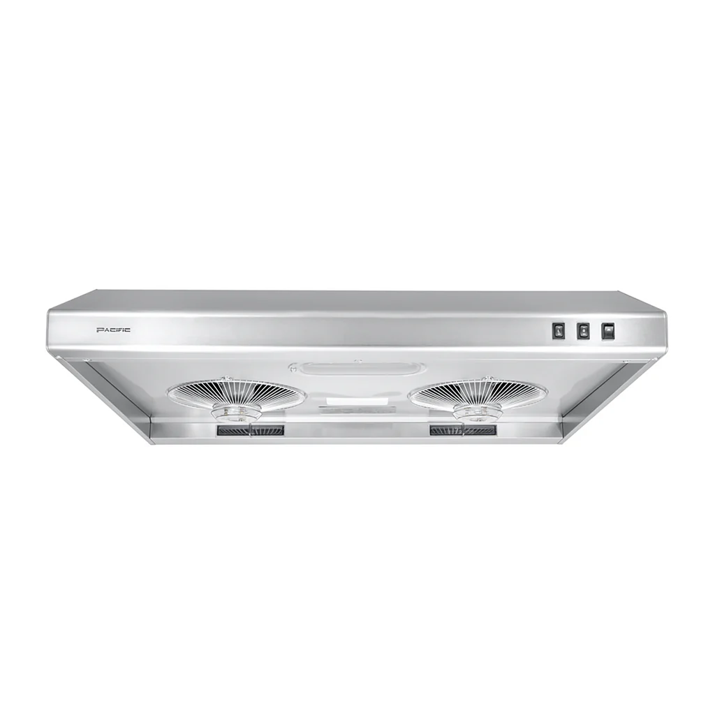 Pacific PR-1230BSX Eco Range Hood, 2 Speed, 4W LED, Stainless Steel, 30
