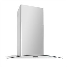 Load image into Gallery viewer, Pacific PR-9930AS Curved Glass Chimney, 5W LED, Stainless Steel, 30&quot;
