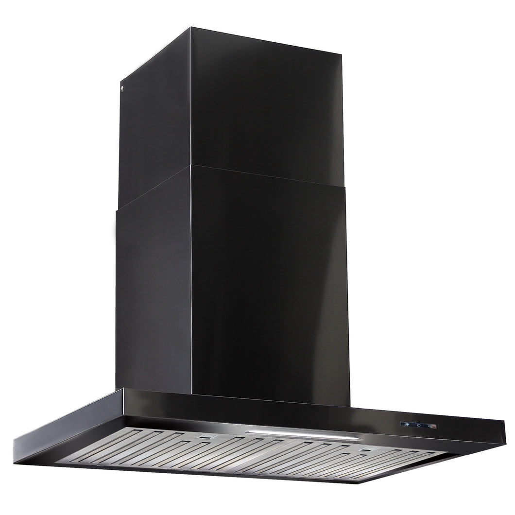 Pacific PRT-E30AS-BF Wall-Mount Chimney, 3 Speed Touch Control, LED Strip Light, 750 CFM, 30